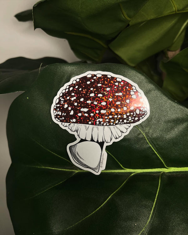 Red Mushroom Sticker