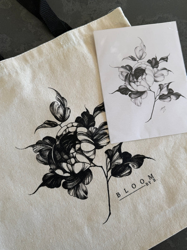 'Bloom by B' - Floral Tote
